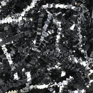 imageAviditi Crinkle Cut Paper Shred Filler Kraft 1 Case of 10 Lbs for Gift Wrapping Holidays Craft DIYs Basket Filling and DecorationBlack and Silver