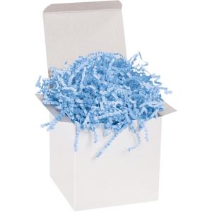 imageAviditi Crinkle Cut Paper Shred Filler Kraft 1 Case of 10 Lbs for Gift Wrapping Holidays Craft DIYs Basket Filling and DecorationLight Blue