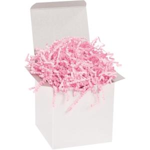 imageAviditi Crinkle Cut Paper Shred Filler Kraft 1 Case of 10 Lbs for Gift Wrapping Holidays Craft DIYs Basket Filling and DecorationLight Pink
