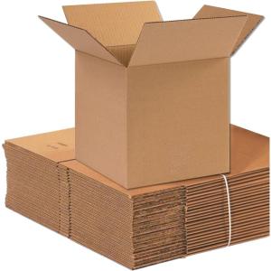 imageAviditi Shipping Boxes Small 12quotL x 12quotW x 12quotH 25Pack  Corrugated Cardboard Box for Packing Moving and Storage10x10x10