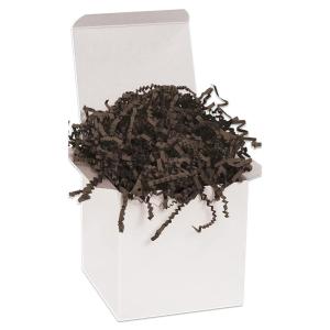 imageBOX USA 10 lb Kraft Crinkle Paper Packing Shipping and Moving Box Filler Shredded Paper for Box Package Basket Stuffing Bag Gift Wrapping Holidays Crafts and DecorationChocolate