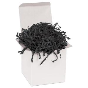 imageBOX USA 10 lb Kraft Crinkle Paper Packing Shipping and Moving Box Filler Shredded Paper for Box Package Basket Stuffing Bag Gift Wrapping Holidays Crafts and DecorationBlack