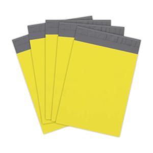 imageBOX USA Black Shipping Bags Large Heavy Duty 14quot x 19quot 100Pack  Waterproof Bag Poly Mailers for Packing Clothing and Secure Shipping Packaging ampamp Small Business MailingYellow
