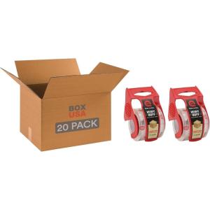 imageBOX USA Moving Boxes Medium 18quotL x 14quotW x 12quotH 10Pack  Corrugated Cardboard Box for Shipping Mailing Packing Packaging and Storage 18x14x12Medium 20 Pack w2 Tape Dispensers