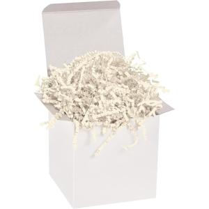 imagePartners Brand 10 lb Royal Blue Crinkle Paper Packing Shipping and Moving Box Filler Shredded Paper for Box Package Basket Stuffing Bag Gift Wrapping Holidays Crafts and DecorationIvory