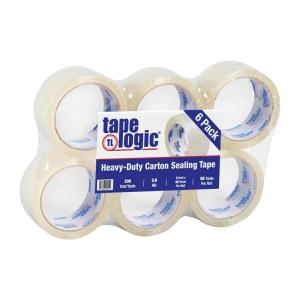 imageTAPE LOGIC 2quot x 55 yds Acrylic Packing Tape 26 Mil Clear 12Pack Heavy Duty Packing Tape Rolls for Sealing Boxes at Home Warehouse ampamp Office Supplies for Packaging Shipping Moving2 x 55 yds 6 Pack