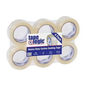 imageTape Logic 2quot x 110 yds Acrylic Packing Tape 22 Mil Clear 6Pack Heavy Duty Packing Tape Rolls for Sealing Boxes at Home Warehouse ampamp Office Supplies for Packaging Shipping Moving
