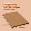 imageAVIDITI Shipping Cardboard Sheets 18quotL x 12quotW 50Pack  Corrugated Sheets for Packing Moving and Storage Supplies