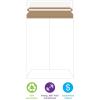 imageBOX USA 17 x 21quot Stayflats Brand Rigid Flat Mailers White Pack of 100 Photo Document Mailers Peel ampamp Seal Closure Tear Strip Easy Opening