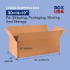 imageBOX USA 30x14x10 Corrugated Boxes Large 30L x 14W x 10H Pack of 10  Shipping Packaging Moving Storage Box for Home or Business Strong Wholesale Bulk Boxes