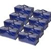 imageBOX USA 6 Pack Extra Large Blue Moving Bags with Handles ampamp Zippers  Heavy Duty Storage Totes Packing Dorm Room Essentials ampamp College Space SavingBlue
