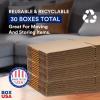 imageBOX USA Apartment Moving Boxes Kit  20 Brown Cardboard Boxes ampamp 1 Packing Tape Roll  Medium ampamp Large Packing Boxes for Moving Packaging Storage ampamp ShippingSmall House Moving Kit