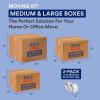 imageBOX USA Apartment Moving Boxes Kit  20 Brown Cardboard Boxes ampamp 1 Packing Tape Roll  Medium ampamp Large Packing Boxes for Moving Packaging Storage ampamp ShippingLarge House Moving Kit