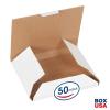 imageBOX USA BMLRCD 5 58quotL x 5quotW x 716quotH White Pack of 50