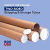 imageBOX USA Cardboard Tubes with Caps 36quotL x 3quotW x 3quotH Pack of 24  Poster Tube for Mailing and Storage of Blueprints Artwork Crafts Long Art Holder 36 inchesKraft