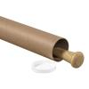 imageBOX USA Cardboard Tubes with Caps 36quotL x 3quotW x 3quotH Pack of 24  Poster Tube for Mailing and Storage of Blueprints Artwork Crafts Long Art Holder 36 inchesKraft