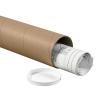 imageBOX USA Cardboard Tubes with Caps 36quotL x 3quotW x 3quotH Pack of 24  Poster Tube for Mailing and Storage of Blueprints Artwork Crafts Long Art Holder 36 inchesKraft