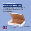 imageBOX USA Medium Shipping Boxes 11125quotL x 875quotW x 2quotH 50Pack  Foldable Corrugated Cardboard CrushProof Box for Shipping Packing Moving and Storage