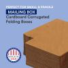 imageBOX USA Moving Boxes Small 8quotL x 4quotW x 2quotH 50Pack  Corrugated Cardboard Box for Packing Shipping and Storage 8x4x2 842Kraft