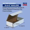 imageBOX USA Moving Boxes Small 8quotL x 4quotW x 2quotH 50Pack  Corrugated Cardboard Box for Packing Shipping and Storage 8x4x2 842White
