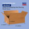 imageBOX USA Shipping Boxes Flat 18quotL x 12quotW x 6quotH 25Pack  Corrugated Cardboard Box for Packing Moving and StorageStandard Corrugated