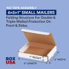imageBOX USA Shipping Boxes Small 6quotL x 5quotW x 4quotH 50Pack  Corrugated Cardboard Box Mailer for Packing Moving and Storage 6546x5x1