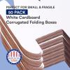 imageBOX USA Shipping Boxes Small 6quotL x 5quotW x 4quotH 50Pack  Corrugated Cardboard Box Mailer for Packing Moving and Storage 6546x5x2