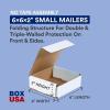 imageBOX USA Shipping Boxes Small 6quotL x 5quotW x 4quotH 50Pack  Corrugated Cardboard Box Mailer for Packing Moving and Storage 6546x6x2