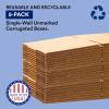 imageBOX USA Side Loading Mirror Box 36quotL x 5quotW x 48quotH 5Pack Cardboard Boxes Perfect for Moving Storing Packing ampamp Shipping Ideal for TVs Picture Frames Mirrors ampamp Art36x48 5Pack