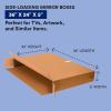 imageBOX USA Side Loading Mirror Box 36quotL x 5quotW x 48quotH 5Pack Cardboard Boxes Perfect for Moving Storing Packing ampamp Shipping Ideal for TVs Picture Frames Mirrors ampamp Art36x24 20Pack