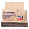 imageBOX USA Apartment Moving Boxes Kit  20 Brown Cardboard Boxes ampamp 1 Packing Tape Roll  Medium ampamp Large Packing Boxes for Moving Packaging Storage ampamp ShippingSmall House Moving Kit