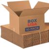 imageBOX USA Moving Boxes Small 16quotL x 10quotW x 10quotH 10Pack  Corrugated Cardboard Box for Shipping Mailing Packing Packaging and StorageLarge 10Pack
