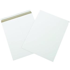 imageBOX USA 17 x 21quot Stayflats Brand Rigid Flat Mailers White Pack of 100 Photo Document Mailers Peel ampamp Seal Closure Tear Strip Easy Opening