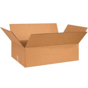 imageBOX USA 26x15x5 Flat Corrugated Boxes Flat 26L x 15W x 5H Pack of 20  Shipping Packaging Moving Storage Box for Home or Business Strong Wholesale Bulk Boxes