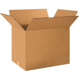 imageBOX USA BHD241818DW Double Wall Boxes 24quotL x 18quotW x 18quotH Kraft Pack of 10Double Wall