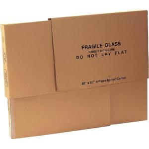 imageBOX USA Large Mirror Box 40quotL x 35quotW x 60quotH 1Pack Cardboard Boxes Perfect for Moving Storing Packing ampamp Shipping Ideal for TVs Picture Frames Mirrors ampamp Art40x60 1Pack