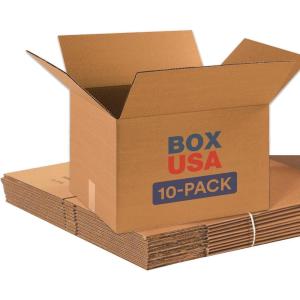 imageBOX USA Moving Boxes Small 16quotL x 10quotW x 10quotH 10Pack  Corrugated Cardboard Box for Shipping Mailing Packing Packaging and StorageSmall 10Pack