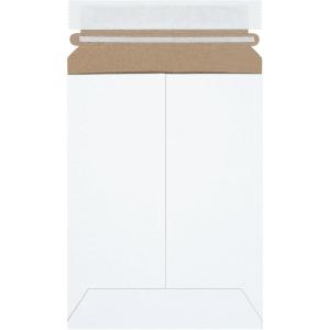 imageBOX USA SelfSeal Stay Flat Mailer Stayflats Brand White 6quot x 8quot Pack of 100
