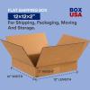 imageBOX USA 10 x 8 x 4 Corrugated Cardboard Boxes Flat 10quotL x 8quotW x 4quotH Pack of 25  Shipping Packaging Moving Storage Box for Home or Business Strong Wholesale Bulk Boxes12 x 12 x 2
