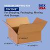 imageBOX USA 10 x 8 x 4 Corrugated Cardboard Boxes Flat 10quotL x 8quotW x 4quotH Pack of 25  Shipping Packaging Moving Storage Box for Home or Business Strong Wholesale Bulk Boxes13 x 11 x 5