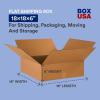 imageBOX USA 18 x 18 x 6 Corrugated Cardboard Boxes Flat 18quotL x 18quotW x 6quotH Pack of 20  Shipping Packaging Moving Storage Box for Home or Business Strong Wholesale Bulk BoxesStandard Corrugated