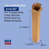 imageBOX USA 4x4x48 Tall Corrugated Boxes Tall 4L x 4W x 48H Pack of 25  Shipping Packaging Moving Storage Box for Home or Business Strong Wholesale Bulk Boxes4x4x30