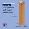 imageBOX USA 4x4x48 Tall Corrugated Boxes Tall 4L x 4W x 48H Pack of 25  Shipping Packaging Moving Storage Box for Home or Business Strong Wholesale Bulk Boxes4x4x20