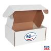 imageBOX USA BMFL18124 18quotL x 12quotW x 4quotH White Pack of 25200ECT32B Corrugated