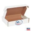 imageBOX USA BMFL18124 18quotL x 12quotW x 4quotH White Pack of 25200ECT32B Corrugated