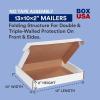 imageBOX USA BMFL18124 18quotL x 12quotW x 4quotH White Pack of 25200ECT32B Corrugated