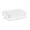 imageBOX USA BMFL18124 18quotL x 12quotW x 4quotH White Pack of 25200ECT32B Corrugated