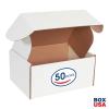 imageBOX USA BMFL18124 18quotL x 12quotW x 4quotH White Pack of 25200ECT32B Corrugated
