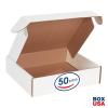 imageBOX USA BMFL18124 18quotL x 12quotW x 4quotH White Pack of 25200ECT32B Corrugated
