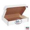imageBOX USA BMFL18124 18quotL x 12quotW x 4quotH White Pack of 25200ECT32B Corrugated